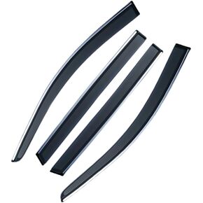 4pcs لـ Honda CRV 2007-2011 Window Visor Rain Guard Deflector Chrome Trim