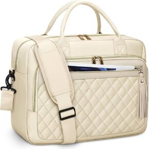 RAINSMORE Laptop Bag 17.3 Inch Briefcase for Women Waterproof Computer Messenger Shoulder Bags Large Laptop Case for Work Business Office Travel College, Black