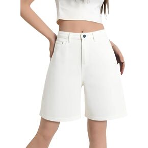شورت Emmiol Denim المطرزة Jorts Baggy Wide Leg Summer Jean Shorts Y2K Hip-Hop 2025 Fashion Streetwear in Kuwait