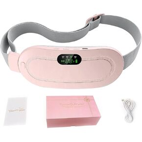 Heating Pad for Period Cramps, Three-Speed Adjustment，Portable Cordless Rechargeable Heating Pad for Menstrual Pain Relief Electric Heat Belt,Gifts for Her Women Girl Wife (Pink)