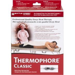 Thermophore Classic Moist Heating Pad Size Large 14" x 27" High Heat pad for Back Pain, muschle Aches, and Recovery- Model 055