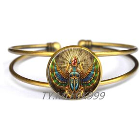 Yao0dianxku Egyptian Scarab Bracelets, Ancient Egypt Jewelry, Egypt Bracelet, Egyptian Jewelry, Scarab Bracelet, Scarab Jewelry, Historical Bracelets.Y112 (2)