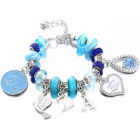 Sorority Founded 1948 ZETA Amicae Bracelet Greek Letter ZA Club Organization Members Friendship Gifts Jewelry