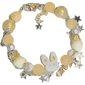 Anime Game Love and deepspace Xavier Cosplay Rabbit Star Beaded Bracelets Jewelry Hand Chain Bangle Accessories Props Gift
