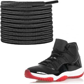 Shoelaces for Jordan 11 Kids Basketball Sneakers, 5/32"(4mm) Polyester Round Sports Shoe Laces Replacement Strings