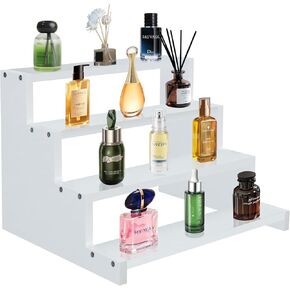 عطر خشبي للنساء 4 طبقة منظمة العطور الوردي منظم الوقوف العطور عرض الرف وحامل للنساء مصير وسطح المكتب الغرور لأرقام العطور ديكور الكعك الحلوى
