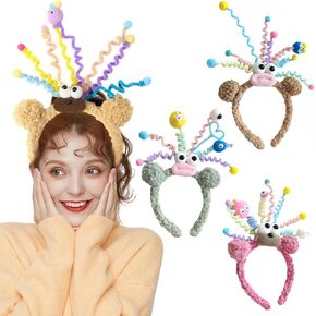 Funny Headbands for Women,Makeup Headbands for Women, Washing Face,Non Slip,Trendy,Funny Headband for Skincare (rose)