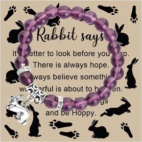 FAADBUK Rabbit Bracelet - Inspirational Gift for Bunny Lovers and Animal Owners