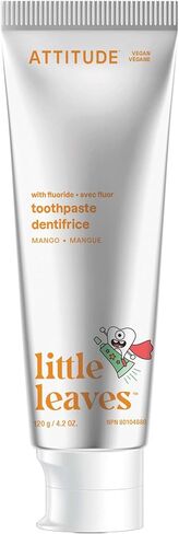 ATTITUDE Toothpaste with Fluoride, Prevents Tooth Decay and Cavities, Vegan, Cruelty-Free and Sugar-Free, Watermelon, 4.2 Oz in Kuwait