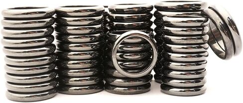 20PCS Mix Size Gemstone Ring Magnetic Hematite Ring 6 7 8 9 10 11 12 13 in Kuwait