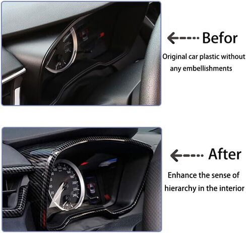 ANUNFRRE Car Accessories Fit for Toyota Corolla 2020 2021 2022 2023 Interior ABS (Matte) Instrument Panel Dial Dashboard Trim 1PC in Kuwait