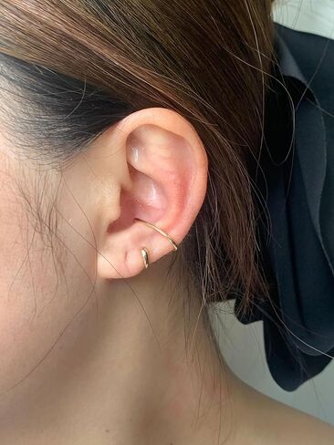 أصفاد الأذن غير الثقب الغضروف اللولب اللولب التفاف الأذن مقطع قابل للتعديل على أقراط للنساء in Kuwait