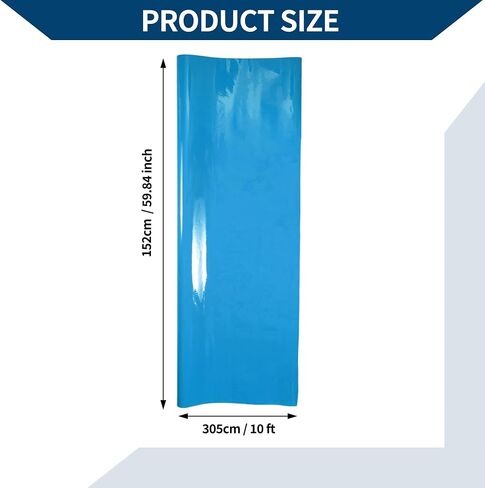 Car Wrap Film Exterior Interior Vinyl Wrap Cover Car Protective PVC 10 ft x 59.84 Inch 1 Pc Blue in Saudi Arabia