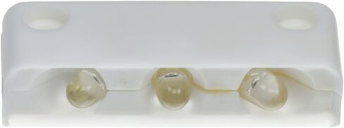 Innovative Lighting 003-2100-7 Surface-Mount 3 LED Step Light - Blue LED with White Case in Kuwait