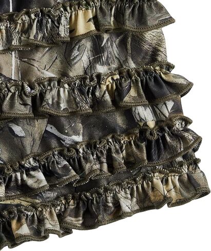 Verdusa Women's Camo Bloomers Shorts Low Waist Layered Ruffled Graphic Mini Shorts in Kuwait