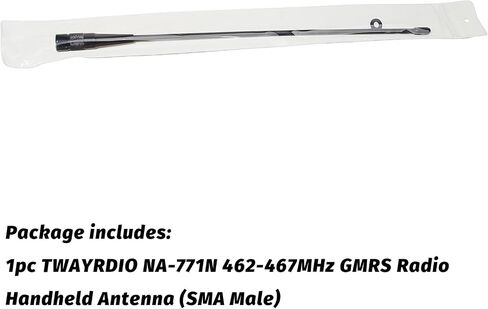 TWAYRDIO 15-Inch GMRS (462-467MHz) Whip Antenna SMA Female for BAOFENG GM-15 Pro GMRS-9R UV-9G BTECH GMRS-V2 TIDRADIO H8 GMRS Handheld Radio in Kuwait