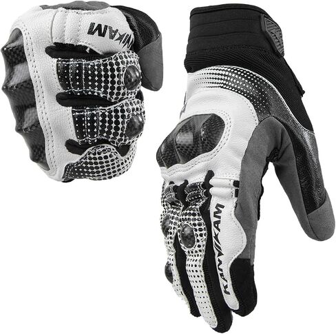Motorcycle Gloves for ATV MTB Cycling Hiking,Carbon Fiber Shell Protection,Motocross Goatskin Leather Glove for Dirt Bike Motorbike Racing in Saudi Arabia