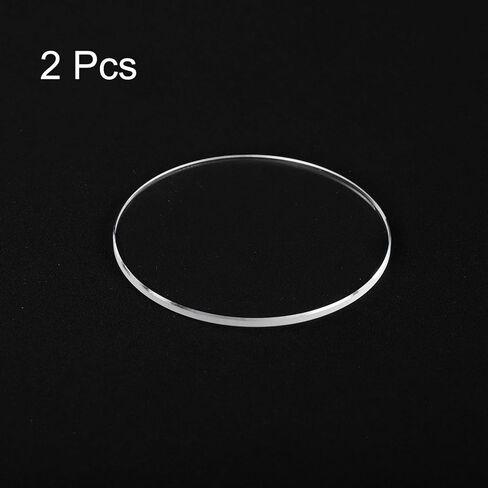 HARFINGTON Watch Crystal Glass Lens Beveled Edge Flat Round Ultra-Clear Glass Watch Face Crystals Len Dial Mirror Replacement Parts for Watchmaker in Saudi Arabia