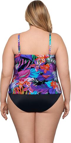 Aqua Green Women's Triple Tier Tankini in Saudi Arabia