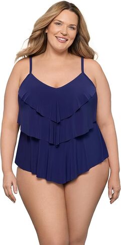 Aqua Green Women's Triple Tier Tankini in Saudi Arabia