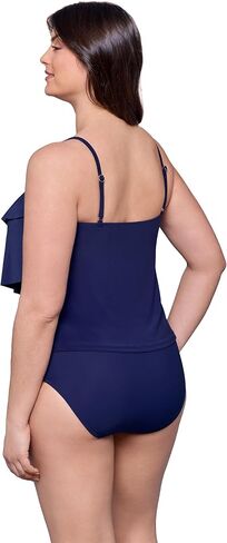 Aqua Green Women's Triple Tier Tankini in Saudi Arabia