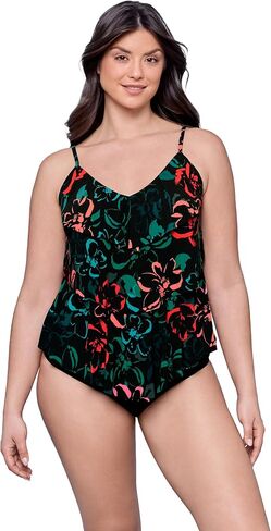 Aqua Green Women's Triple Tier Tankini in Saudi Arabia