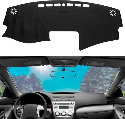 Dashboard Dash Mat Cover Leather Dashboard Pad Sun Protection Compatible for 07-14 Chevy Tahoe Suburban Denali Avalanche GMC Yukon/XL,07-13 Chevy Silverado Sierra in Kuwait