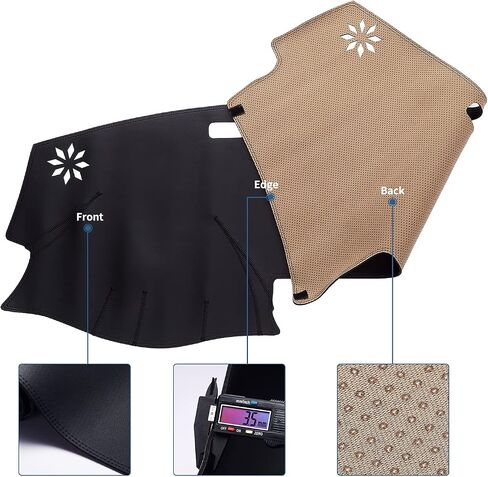 Dashboard Dash Mat Cover Leather Dashboard Pad Sun Protection Compatible for 07-14 Chevy Tahoe Suburban Denali Avalanche GMC Yukon/XL,07-13 Chevy Silverado Sierra in Kuwait