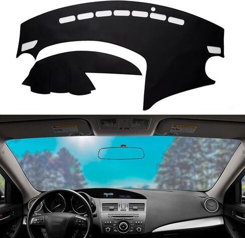 Dashboard Dash Mat Cover Leather Dashboard Pad Sun Protection Compatible for 07-14 Chevy Tahoe Suburban Denali Avalanche GMC Yukon/XL,07-13 Chevy Silverado Sierra in Kuwait
