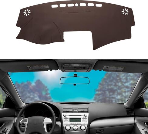 Dashboard Dash Mat Cover Leather Dashboard Pad Sun Protection Compatible for 07-14 Chevy Tahoe Suburban Denali Avalanche GMC Yukon/XL,07-13 Chevy Silverado Sierra in Kuwait