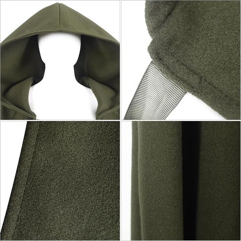 Renaissance Cloak with Hood Medieval Cape for Men and Women Halloween Costume in Saudi Arabia