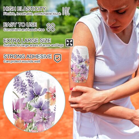 Geiserailie 50 Pcs Large Waterproof Bandages 2'' x 4'' Adhesive Wound Care Bandages Cushioned Flexible Latex Free for First Aids and Protect(Starry Sky) in Saudi Arabia
