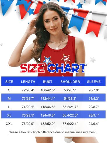 Top Flag Tank American Top Women 4th of July Tops Stars Starkin anquin anks Vestic O-teac tops daptiveless dops in Kuwait