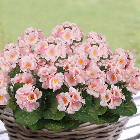 3 Pcs Artificial Geraniums Flowers Silk Geraniums for Outdoors UV Resistant Blue Artificial Geranium Bush Faux Flowers Plant Geraniums for Garden Home Decor Indoor Patio Vase Table Centerpiece in Saudi Arabia