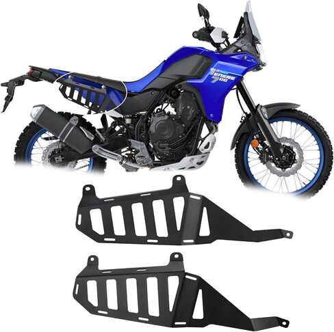 For Tenere 700 Tenere700 TENERE700 TENERE 700 2022 2023 2024 2025 World Raid Luggage Racks Side Carrier Side Panniers Rack REARACE Saddlebag Support Racks (Black) in Saudi Arabia