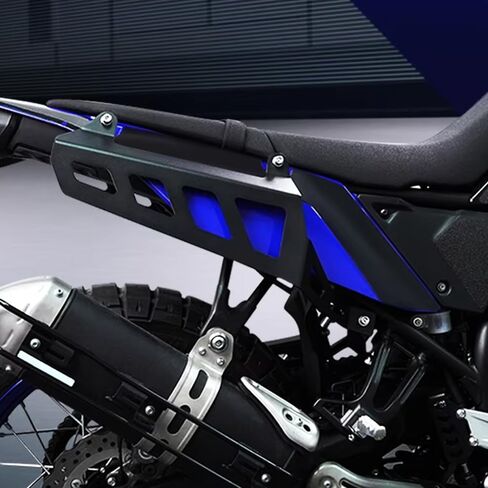 For Tenere 700 Tenere700 TENERE700 TENERE 700 2022 2023 2024 2025 World Raid Luggage Racks Side Carrier Side Panniers Rack REARACE Saddlebag Support Racks (Black) in Saudi Arabia