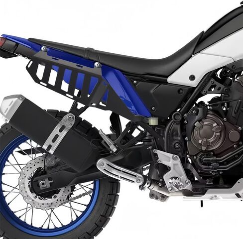 For Tenere 700 Tenere700 TENERE700 TENERE 700 2022 2023 2024 2025 World Raid Luggage Racks Side Carrier Side Panniers Rack REARACE Saddlebag Support Racks (Black) in Saudi Arabia