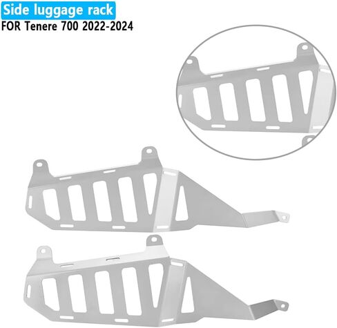 For Tenere 700 Tenere700 TENERE700 TENERE 700 2022 2023 2024 2025 World Raid Luggage Racks Side Carrier Side Panniers Rack REARACE Saddlebag Support Racks (Black) in Saudi Arabia