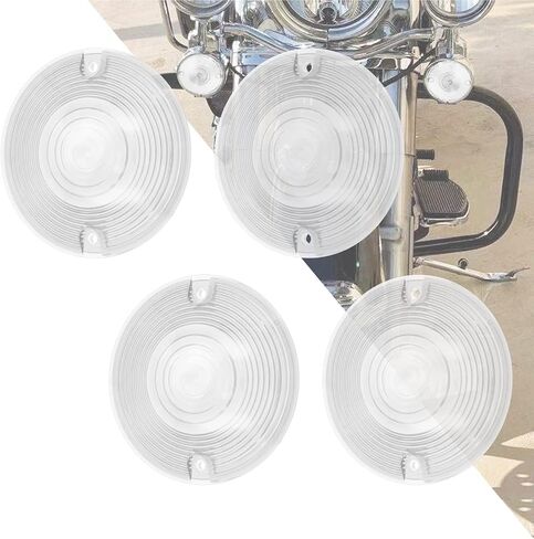 HDBUBALUS FLAT FLAT LIGHT LIGHT LENS COVER 3.25 "Fit for Harley Touring Road King Electra Glides Ultra Glide Road Glide Glide 1986-up 4pc in Saudi Arabia