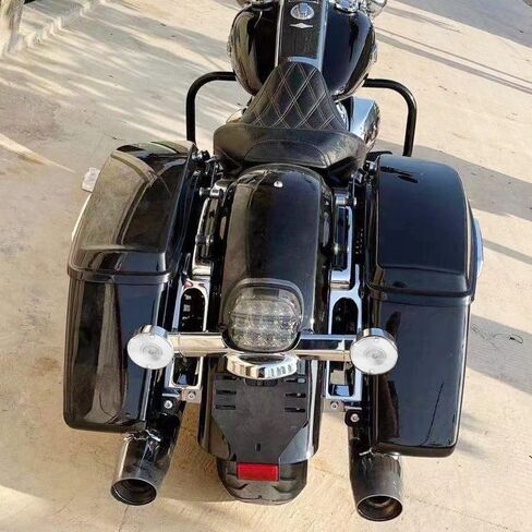 HDBUBALUS FLAT FLAT LIGHT LIGHT LENS COVER 3.25 "Fit for Harley Touring Road King Electra Glides Ultra Glide Road Glide Glide 1986-up 4pc in Saudi Arabia