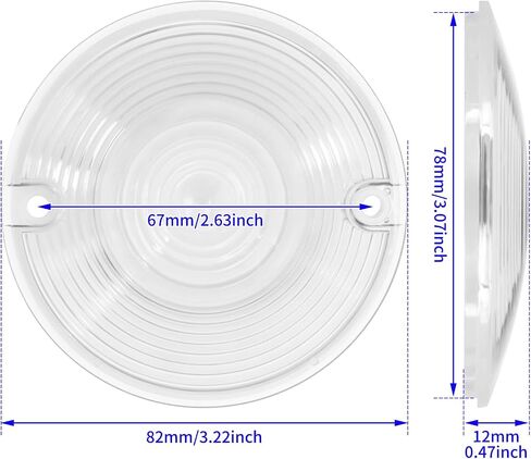 HDBUBALUS FLAT FLAT LIGHT LIGHT LENS COVER 3.25 "Fit for Harley Touring Road King Electra Glides Ultra Glide Road Glide Glide 1986-up 4pc in Saudi Arabia