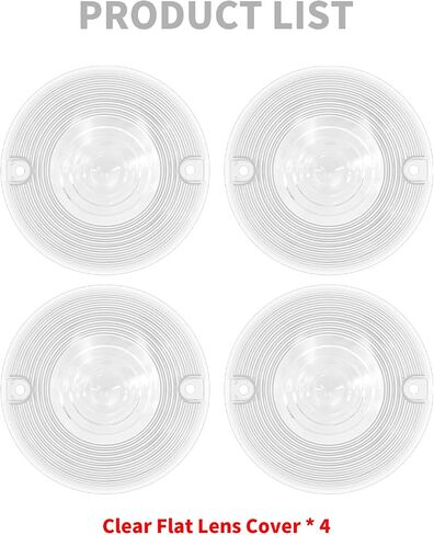 HDBUBALUS FLAT FLAT LIGHT LIGHT LENS COVER 3.25 "Fit for Harley Touring Road King Electra Glides Ultra Glide Road Glide Glide 1986-up 4pc in Saudi Arabia