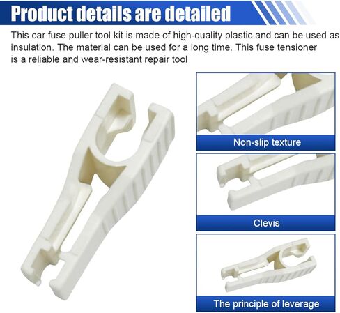 3PCS Car Fuse Puller Tool, Plastic Fuse Extractor Clip for Car Boat Mini Standard Blade Fuses Replacement, Universal Fuses Insertion Removal Tool Auto Maintenance Accessories (Yellow) in Kuwait