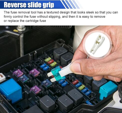 3PCS Car Fuse Puller Tool, Plastic Fuse Extractor Clip for Car Boat Mini Standard Blade Fuses Replacement, Universal Fuses Insertion Removal Tool Auto Maintenance Accessories (Yellow) in Kuwait