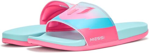 Adidas للجنسين والطفل Adilette Comfort Messi Slide Sandal in Kuwait