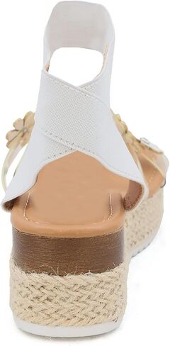 YOKI MALLEN-03Y Girls Wedge Sandals with Floral Details, Girls Platform Sandals in Saudi Arabia