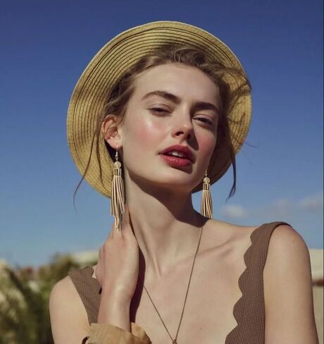 Coiris Boho Leather Layered Tassel Earrings for Women Lightweight Leather Fringe Dangle Earrings Handmade Bohemian Summer Beach Western Drop Earrings for Women in Saudi Arabia