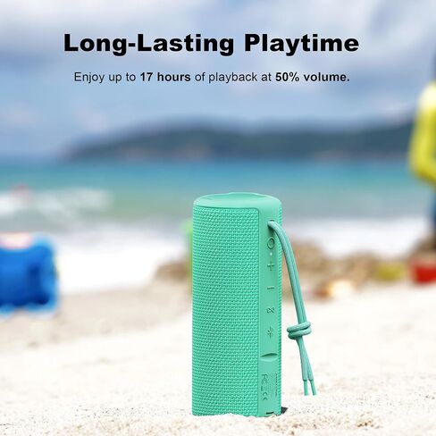 MIATONE Boombox Outdoor Portable Bluetooth Speaker Waterproof Wireless Speakers Gifts for Women Mothers Mom Wife Her - Pink in Kuwait