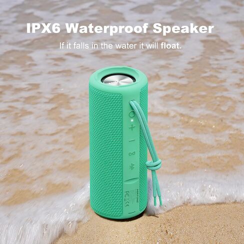 MIATONE Boombox Outdoor Portable Bluetooth Speaker Waterproof Wireless Speakers Gifts for Women Mothers Mom Wife Her - Pink in Kuwait