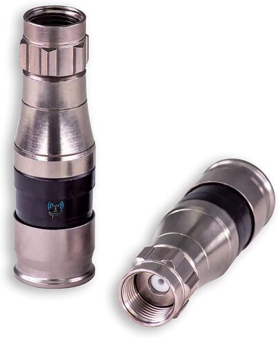 SatelliteSale Indoor/Outdoor Fittings Coaxial Connectors for RG-11 Coax Cables Pack of 4 Pcs in Kuwait